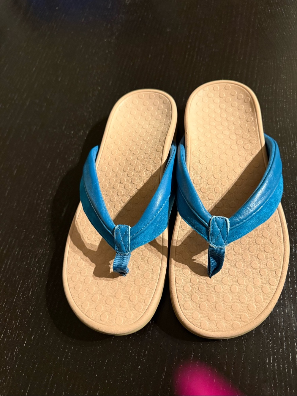 Vionic Blue Tidal Strap Flip Flop Sandals